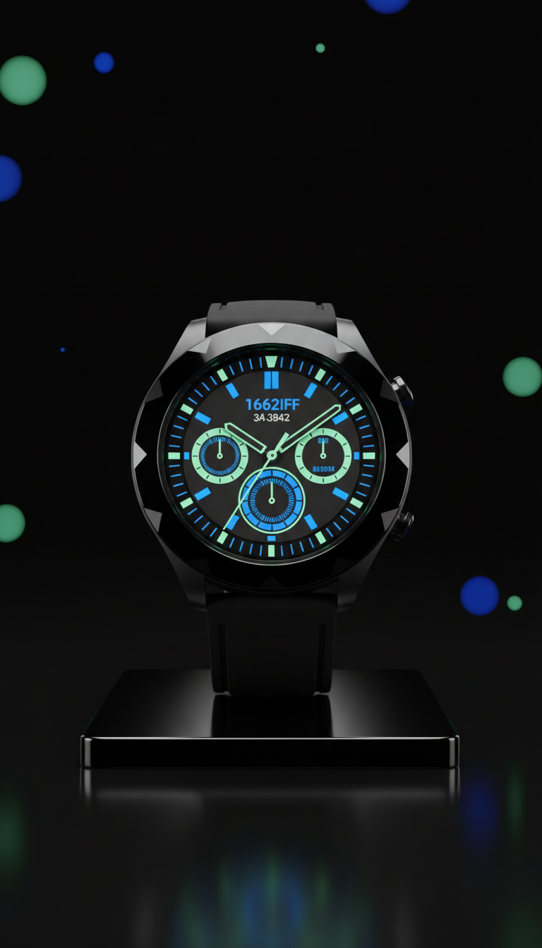 Smartwatch ChronoPulse con acabado brillante