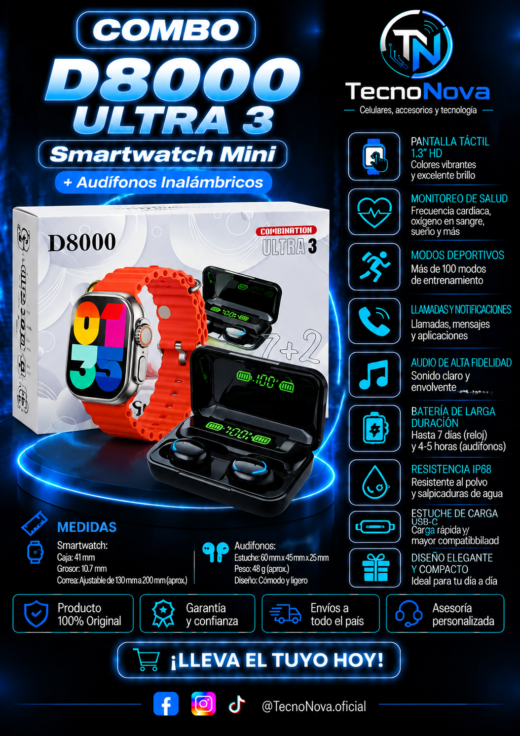 Smartwatch D8000 Ultra 3