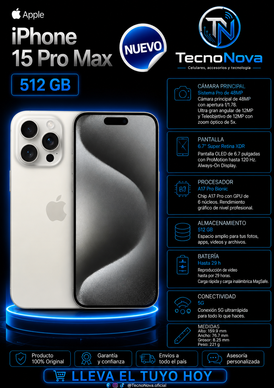 iPhone 15 Pro Max 512GB CPO