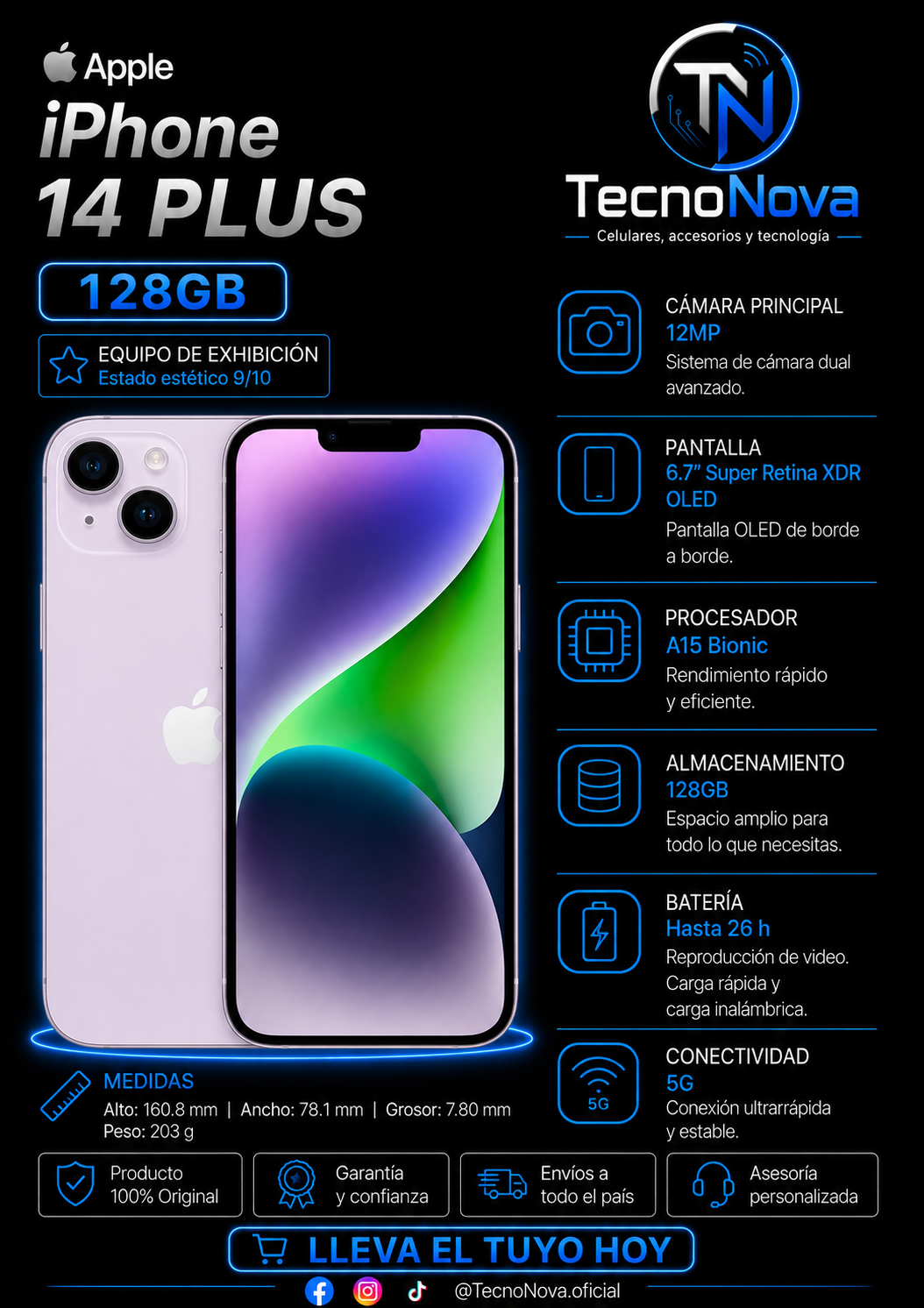 iPhone 14 Plus 128GB Exhibición