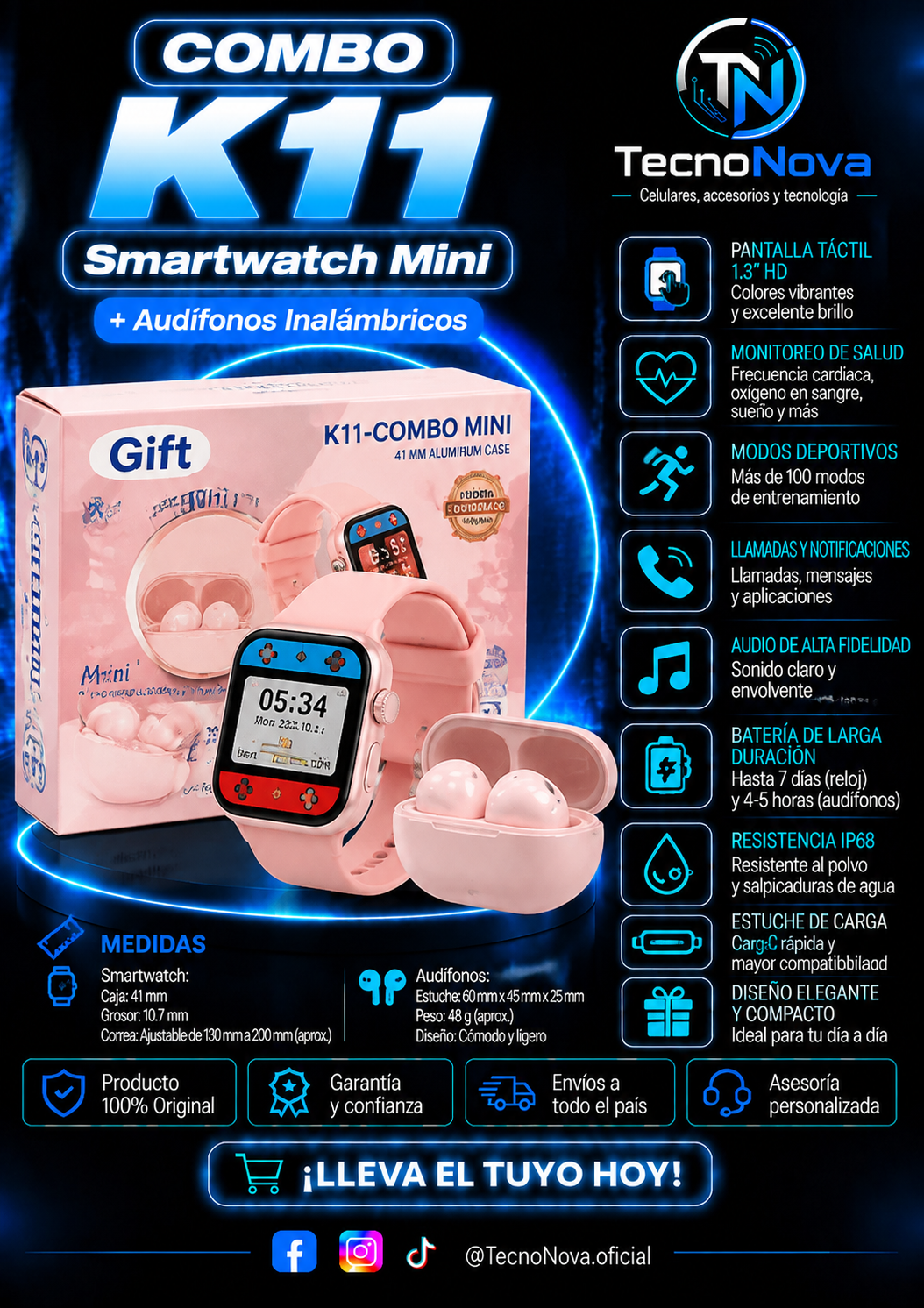 Combo Smartwatch Mini K11