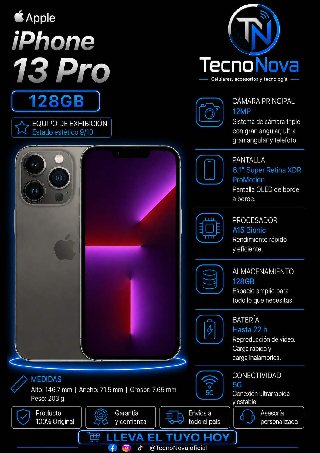 iPhone 13 Pro 128GB Exhibición
